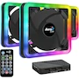 Miniatura de Pack de 3 Ventiladores Aerocool Edge 14 Pro RGB, 140mm, Negro, con Hub de Control H66F y Controlador Remoto