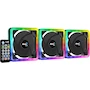 Miniatura de Pack de 3 Ventiladores Aerocool Edge 14 Pro RGB, 140mm, Negro, con Hub de Control H66F y Controlador Remoto
