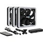 Miniatura de Pack de 3 Ventiladores Aerocool Edge 14 Pro RGB, 140mm, Negro, con Hub de Control H66F y Controlador Remoto