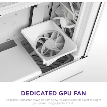 Imagen 5 de Gabinete NZXT H5 Flow RGB Compact ATX, Serie H5 Flow, Color Blanco, Torre Mediana, Soporte ATX, Material Metal, Peso 1000 Gramos
