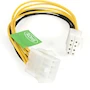 Miniatura de StarTech.com EPS8EXT Cable de Extensión EPS 8 Pines ATX 12V Macho a Hembra, 20 cm, Amarillo