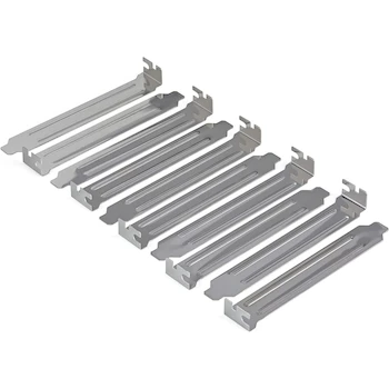 Imagen de referencia para StarTech.com PLATEBLANK Steel Silver Full Profile Expansion Slot Cover Plate - 10 Pack - Dimensions 0.8" x 4.7" x 0.2"