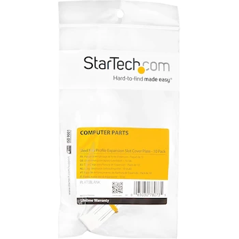 Imagen 2 de StarTech.com PLATEBLANK Steel Silver Full Profile Expansion Slot Cover Plate - 10 Pack - Dimensions 0.8" x 4.7" x 0.2"