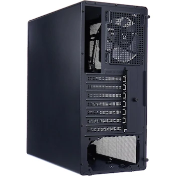 Imagen 2 de Gabinete PC Formula V Line Timberline T2 Negro con Panel Frontal de Madera, Torre Media, Dimensiones 385x180x415mm, Peso Neto 4.72kg, Peso Bruto 5.52kg, Material Acero 0.6mm SPCC y ABS + Madera, Soporta Motherboards ATX/Micro ATX/Mini-ITX
