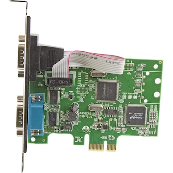 Imagen 2 de StarTech.com PEX2S1050 Tarjeta Adaptadora PCI Express Serial RS232 de 2 Puertos, Perfil Bajo y Estándar, Dimensiones 103 mm (L) x 120 mm (W) x 20 mm (H), Peso 61 g
