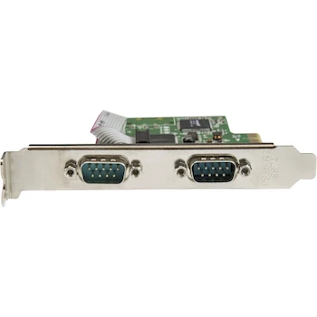 Imagen 4 de StarTech.com PEX2S1050 Tarjeta Adaptadora PCI Express Serial RS232 de 2 Puertos, Perfil Bajo y Estándar, Dimensiones 103 mm (L) x 120 mm (W) x 20 mm (H), Peso 61 g