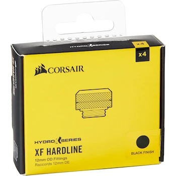 Imagen 4 de Corsair Hydro X Series XF Hardline 12mm OD Fittings Paquete de Cuatro Negro