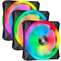 Miniatura de Corsair QL Series QL120 RGB 120mm LED Fan Triple Pack Black with Lighting Node Core