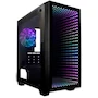 Miniatura de Vorago Game Factor CSG560 Gabinete Gamer Micro ATX Optical Infinity RGB Negro con Panel Lateral Cristal Templado Sin Fuente