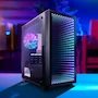 Miniatura de Vorago Game Factor CSG560 Gabinete Gamer Micro ATX Optical Infinity RGB Negro con Panel Lateral Cristal Templado Sin Fuente