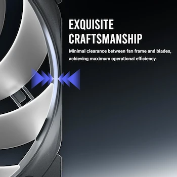 Imagen 3 de Antec Tranquil 120 ARGB TQ 12025 ARGB 3PK, Ventiladores de Caja 120 mm x 25 mm ARGB PWM, Pack de 3, Negro, Serie Tranquil ARGB