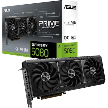 Imagen de referencia para ASUS Prime GeForce RTX 5080 OC Edition 16GB GDDR7 Graphics Card, Model: PRIME-RTX5080-O16G, Size: 2.5-Slot, Dimensions: 304mm x 126mm