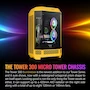 Miniatura de Thermaltake Tower 300 Bumblebee Micro-ATX Mini Tower Chasis en Color Bumblebee Modelo CA-1Y4-00S4WN-00