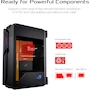 Miniatura de ASUS Gabinete Gaming ROG Z11 Media Torre Mini-ITX/DTX Diseño Inclinación 11° Paneles Vidrio Templado USB 3.2 Gen 2 Tipo C Frontal ARGB Negro