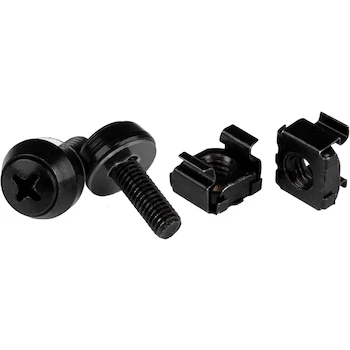 Imagen alusiva al producto StarTech.com CABSCREWM5B M5 x 12mm Tornillos y Tuercas de Jaula - Paquete de 50 - Negro