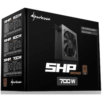 Imagen 3 de Fuente de Alimentación Sharkoon SHP Bronze 700W 80 PLUS Bronze ATX Negro 20+4 Pin 4+4 ATX12V