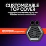 Miniatura de Cooler Master MasterLiquid 360 Atmos Stealth - Enfriador Líquido AIO 360mm, Bomba Doble Cámara, Cubierta Personalizada, Mobius 120 PWM, Negro, AMD AM5/AM4, Intel LGA 1851/1700