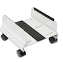Miniatura de Syba Mobile Desktop Tower Computer Floor Stand Rolling Caster Wheels Steel White Adjustable Width 6 to 10 Inches SY-ACC65056