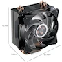 Miniatura de Cooler Master MasterAir MA410P RGB - Refrigerador de Aire para CPU con Ventilador MasterFan 120mm RGB, 4 Tubos de Calor CDC 2.0, Negro, Compatible Intel/AMD AM4