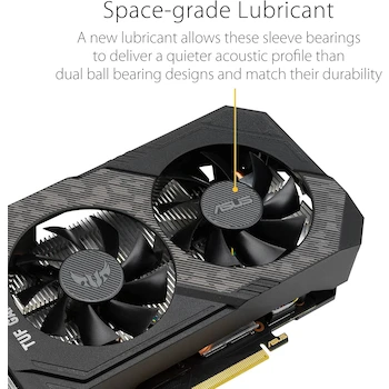 Imagen 3 de Tarjeta Gráfica Asus TUF Gaming Nvidia GeForce GTX 1660 Ti EVO OC Edition, Modelo TUF-GTX1660TI-O6G-EVO-GAMING, Serie TUF Gaming, Capacidad 6GB GDDR6, Diseño Compacto