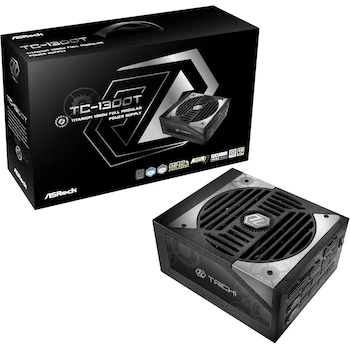 Imagen de referencia para ASRock TC-1300T Taichi 1300W 80 Plus Titanio Cybenetics Titanium Totalmente Modular ATX 3.1 PCIe 5.1 12V-2x6 Negro