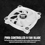 Miniatura de Thermaltake Pure Duo 140 mm ARGB White CL-F098-PL14SW-B Ventilador de Caja/Radiador con 2 Anillos de Luz 18 LED Direccionables 9 Aspas Rodamiento Hidráulico (Pack de 2)