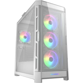 Imagen de referencia para Cougar DUOFACE Pro RGB Mid Tower Caja para PC con 2 Placas Frontales Intercambiables (Mesh y Vidrio Templado) y Ventiladores RGB - Blanco