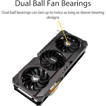 Imagen 4 de ASUS TUF Gaming Tarjeta Gráfica AMD Radeon RX 6800 OC Edition 16GB GDDR6, Modelo: TUF-RX6800-O16G-GAMING, Serie: TUF Gaming, Color: Grisáceo, Capacidad: 16GB GDDR6, Dimensiones: 32 x 14.02 x 5.78 cm, Peso: 1.7 kg, ASIN: B08P3YT3MY