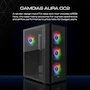 Miniatura de GAMDIAS AURA GC2 Negro Torre Media ATX Carcasa para Computadora con Ventana de Vidrio Templado Lateral, Soporta Placas Base ATX/Micro-ATX/Mini-ITX, 7 Ranuras de Expansión, Bahías de Unidad 2x3.5" o (1x2.5"+1x3.5") + 2x2.5", Dimensiones 305x200x430mm