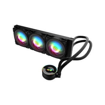 Imagen de referencia para InWin MR36 AIO Enfriador Líquido 360 mm, Cabezal Giratorio ARGB, Radiador 360 mm, 3 Ventiladores ARGB PWM 120 mm, Compatible AMD Ryzen AM5/AM4 e Intel LGA 1700/1200