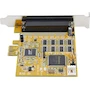 Miniatura de StarTech.com Tarjeta Adaptadora PCI Express RS232 de 8 Puertos, Tarjeta PCIe a Serial DB9, UART 16C1050, ESD de 15kV - Solo Windows, TAA, Modelo PEX8S1050, Serie PCIe Serial Card, Color Amarillo, Dimensiones 12x10.5x1.6 cm, Peso 74g