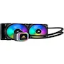Miniatura de CORSAIR Hydro Series H100i Platinum Enfriamiento Líquido AIO 240 mm RGB (Reacondicionado) Negro