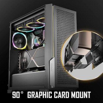 Imagen 4 de Antec AT-RCAB-BK200-PCIE4-RTX40 Cable Elevador PCI-E 4.0 x16 Flexible Negro 200mm Extensor Tarjeta de Extensión Puerto 90 Grados para RTX4090 RX6950XT