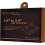 Miniatura de SilverStone Tek SDP08B Convertidor de Bahía 3.5" a 2 x 2.5" HDD/SSD Negro