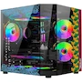 Miniatura de Gabinete Ocelot Gaming Black Mizu – Edición Especial – Mini Torre M-ATX/ITX – Refrigeración Líquida hasta 240 mm – GPU hasta 340 mm – CPU Cooler hasta 165 mm – Soporte hasta 8 Ventiladores de 120 mm