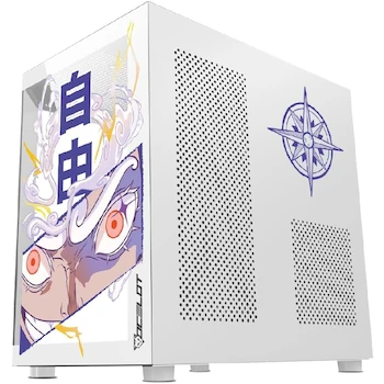 Imagen de referencia para Gabinete Ocelot Gaming White Storm 5 Blanco – Mini Torre M-ATX/ITX – Doble Cristal Templado Frontal y Lateral – Serie White Storm