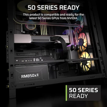 Imagen 2 de Corsair RM850x Shift (2025) Fuente de Alimentación ATX Totalmente Modular 850W Interfaz Lateral Modular Negro
