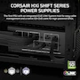 Miniatura de Corsair HX1200i Shift Fuente de Alimentación Completamente Modular ATX 3.1 PCIe 5.1 1200W Color Negro Serie HXi Shift Dimensiones 150x86x180mm Modelo CP-9020267-NA