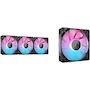 Miniatura de CORSAIR iCUE LINK RX120 RGB Series 120mm PWM Case Fans Bundle: 1 Individual Fan + Triple Pack (3 Fans) with iCUE LINK System Hub - Black - Model B0FDKK3SN2