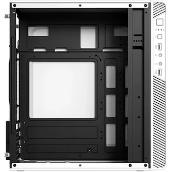 Imagen 4 de Gabinete Mini Torre Zenith GI656 MAX MB M-ATX Full Metálico Frente Sólido Negro (Blanco)