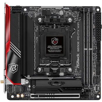 Imagen 2 de ASRock B650E PG-ITX WiFi AMD Ryzen Serie 7000 Socket AM5 B650 Mini-ITX Placa Base con WiFi