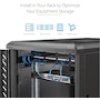 Miniatura de StarTech.com CABSHELF1U10 Estante Fijo 1U Profundidad 10" Negro para Rack 19" Universal Cantilever Tray
