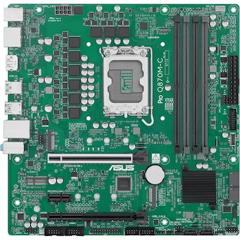 Imagen 2 de ASUS Pro Q870M-C-CSM Micro-ATX mATX Q870 Business Motherboard para Intel Core Ultra (Serie 2) con Soporte vPro