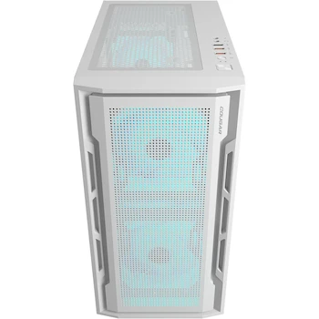 Imagen 4 de COUGAR Gabinete Uniface Mini RGB Blanco - Torre Mini ITX/Micro ATX Compacta Moderna con Iluminación RGB Blanca