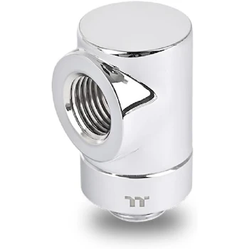 Imagen de referencia para Thermaltake Pacific F-Pro Adaptador de 90 Grados Cromado G 1/4 Rosca Macho a Hembra DIY LCS Fitting Modelo CL-W438-CU00SL-A Serie Pacific F-Pro Tamaño Rosca G1/4 Color Cromo
