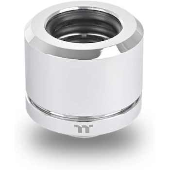 Imagen de referencia para Thermaltake Pacific F-Pro Fitting de Compresión para Tubo Duro de 16 mm OD, Cromado, Rosca G 1/4, DIY LCS, Modelo CL-W436-CU16SL-A, Material Cobre, Dimensiones ∮24 x 23.6 (H) mm, Peso 60 g