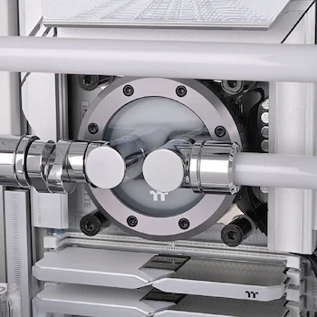 Imagen 5 de Thermaltake Pacific F-Pro Fitting de Compresión para Tubo Duro de 16 mm OD, Cromado, Rosca G 1/4, DIY LCS, Modelo CL-W436-CU16SL-A, Material Cobre, Dimensiones ∮24 x 23.6 (H) mm, Peso 60 g