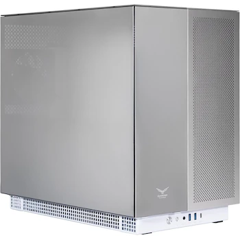 Imagen 3 de Gaming Naceb Gabinete Gamer Aether NA-0640 Torre PC ATX Doble Cristal Templado RGB Blanco