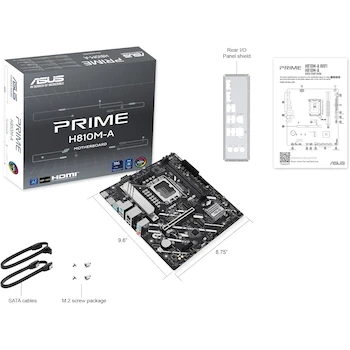 Imagen 5 de ASUS PRIME H810M-A-CSM Intel H810 LGA 1851 mATX Placa Base CSM
