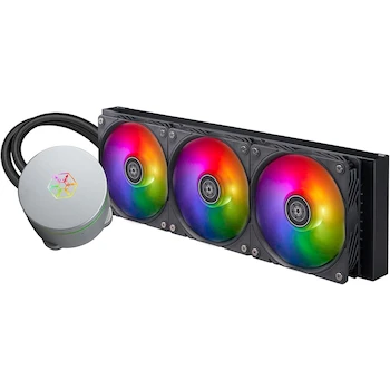 Imagen alusiva al producto SilverStone Technology IceMyst 360 SST-IM360-ARGB Enfriador Líquido Todo en Uno AIO Radiador Aluminio 360mm (396x120x28mm) Color Negro Serie IceMyst